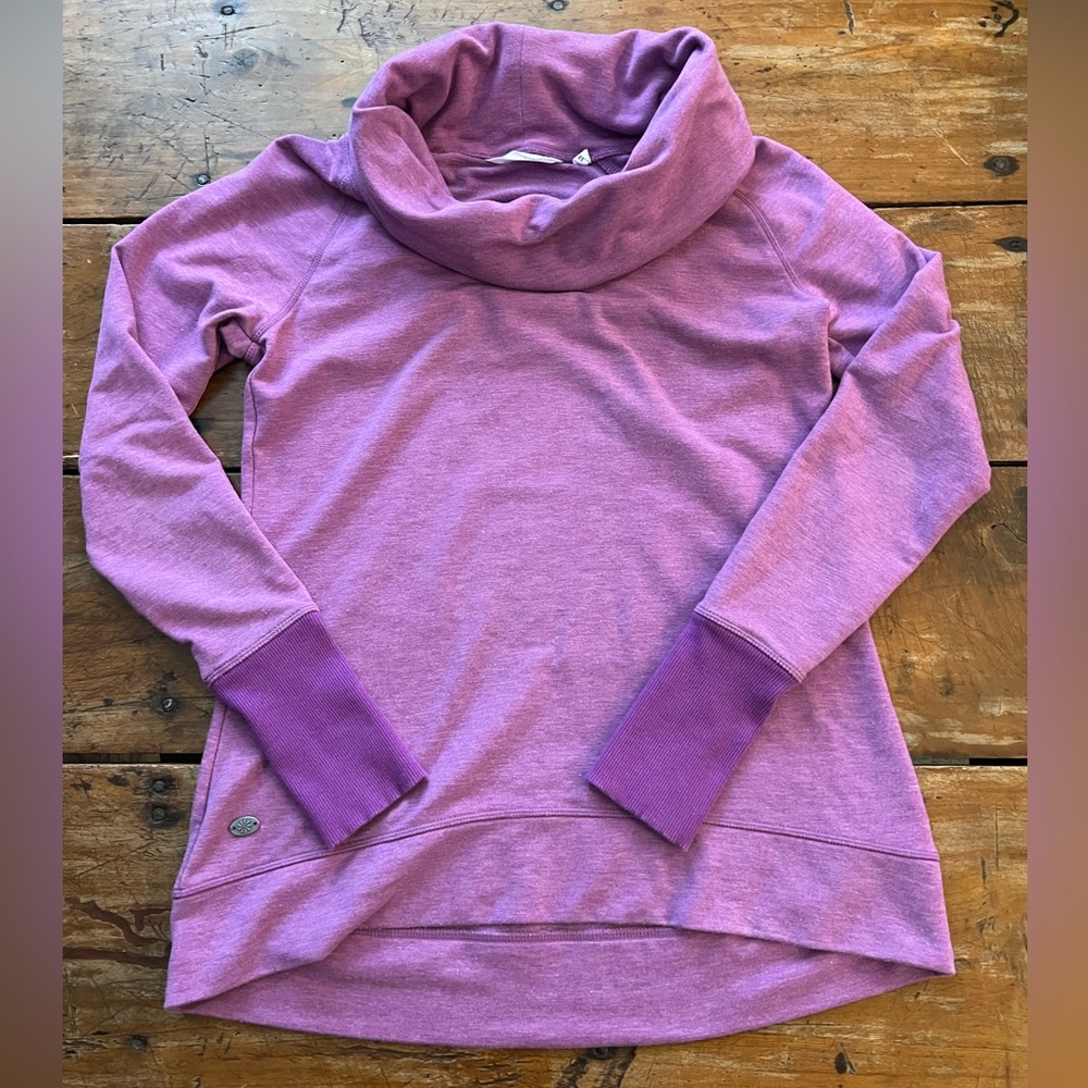 Athleta Lavender Cowl Neck Sweatshirt - Size Small